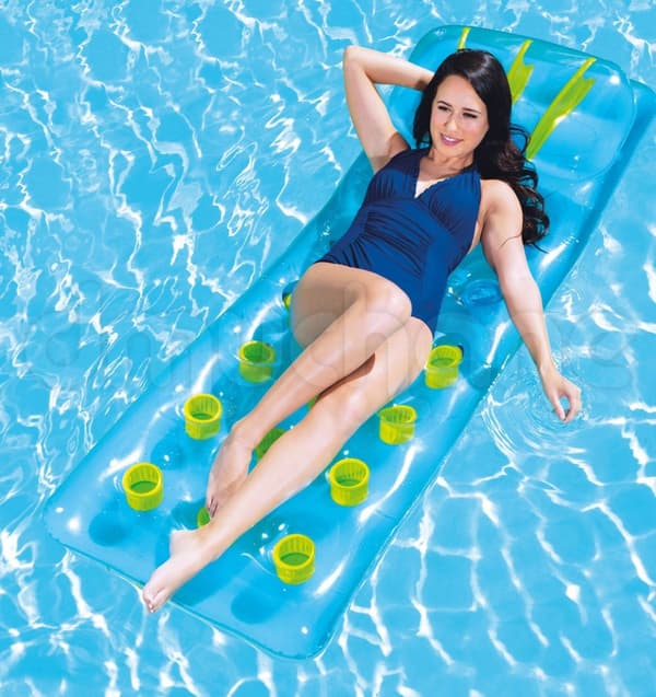 Oppustelig bademadras 3 farver 188 x 71 cm Bestway 43015 blå