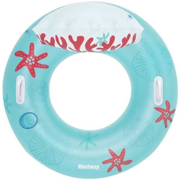Svømmering med ryglæn Coral Bliss 107 x 113 cm Bestway 43730
