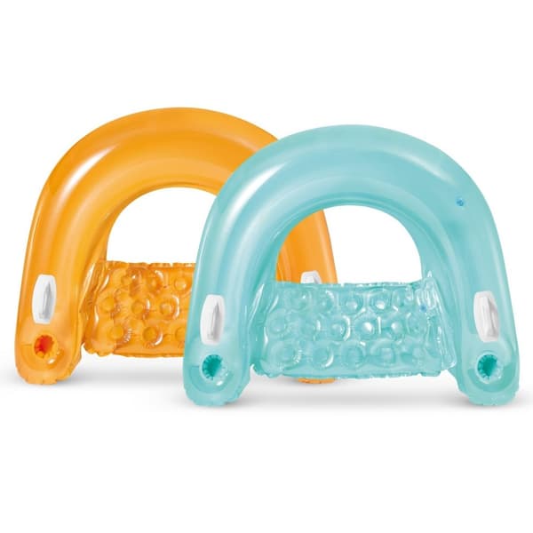 Svømmestol med håndtag 147 x 99 cm INTEX 58859 orange