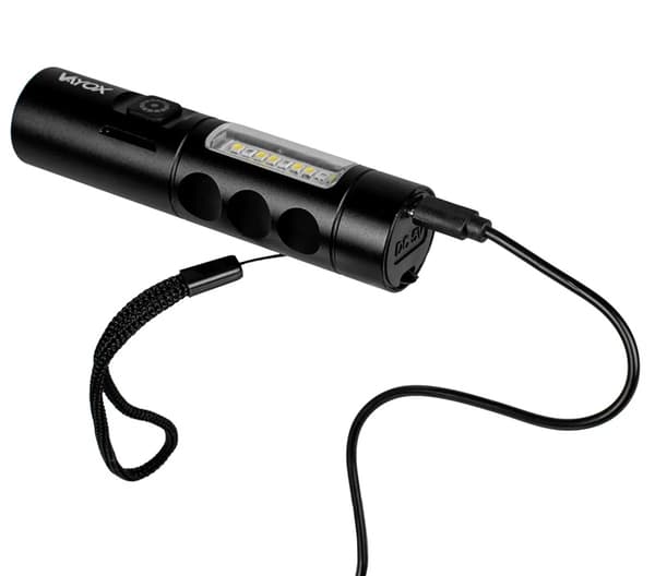 KLASSISK GENOPLADELIG LOMMELYGTE USB-C VA0184 VAYOX 250 LUMEN