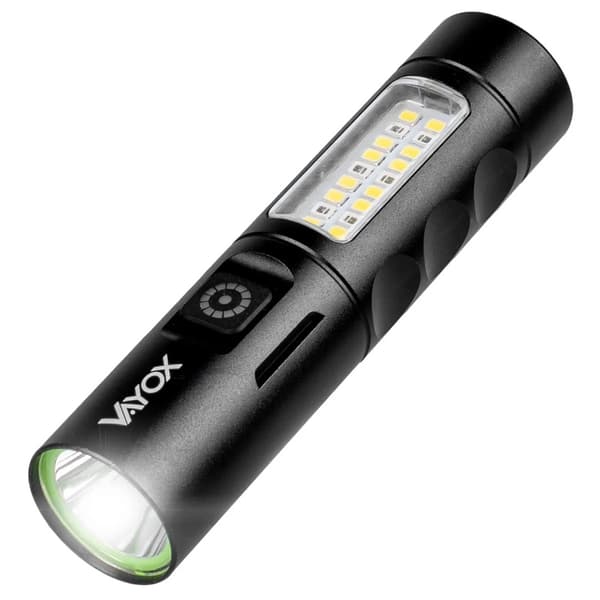 KLASSISK GENOPLADELIG LOMMELYGTE USB-C VA0184 VAYOX 250 LUMEN