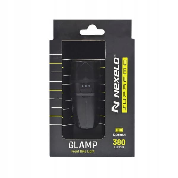Cykelforlygte cykelbelysning 380lm NEXELO Supreme USB