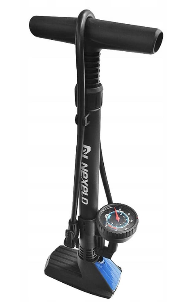 Nexelo cykelpumpe med manometer og ventilklemme