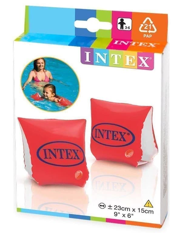Täytettävät uimakäsivarren hihat Intex 58642 23x15 cm