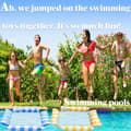 Miniatyrbild 4 av 7: Uppblåsbar vattenhängmatta, 2 delar luftmadrasser, pool - Uppblåsbar fåtölj - Poolstolar, Vattenparker, Uppblåsbara strandstolar