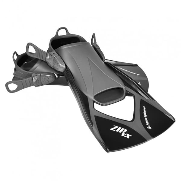 Aquasphere Zip VX Training Diving Fins Black/Grey M