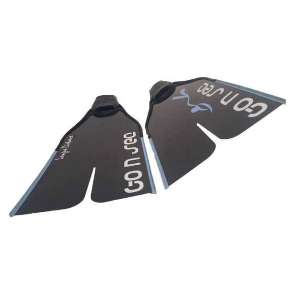 Go N Sea Finner Bløde Long Distance Carbon Sort EU 36-37