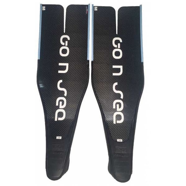 Go N Sea Finner Bløde Long Distance Carbon Sort EU 36-37