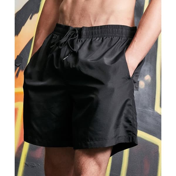 Build Your Brand Mens Recycled Swim Shorts