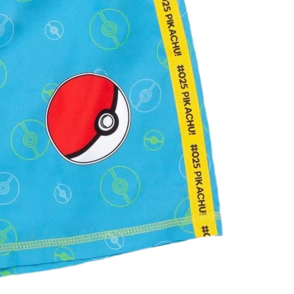 Pokemon Boys Pikachu Pokeball Swim Shorts
