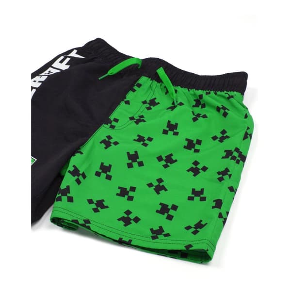 Minecraft Boys Creeper Swim Shorts
