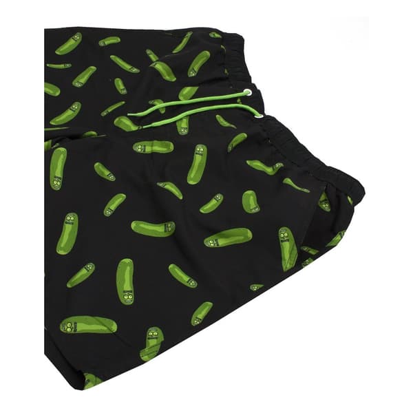 Rick And Morty Mens Pickle Rick Swim Shorts
