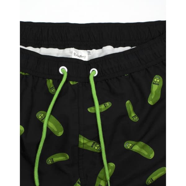 Rick And Morty Mens Pickle Rick Swim Shorts