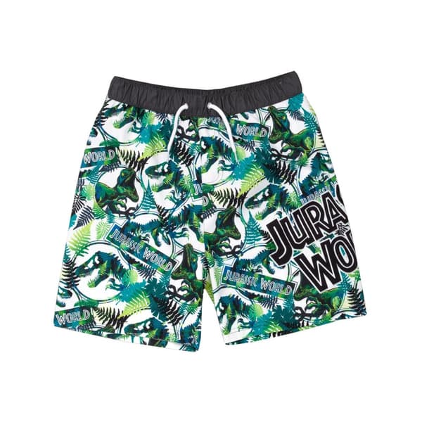 Jurassic World Boys Dinosaur Swim Shorts Green 7-8 Years