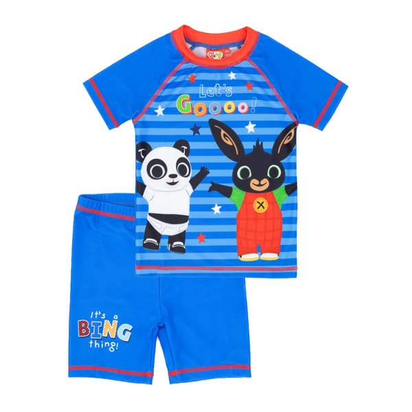 Bing Bunny Pojkar Pando kontrast badset Blue/Red/Black 18-24 Months