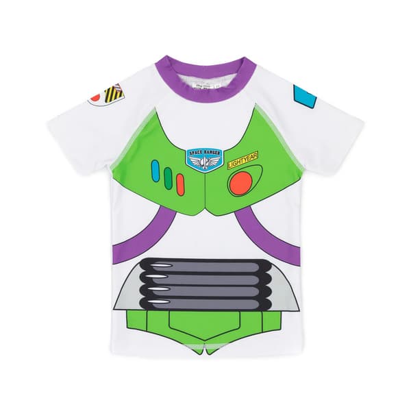 Buzz Lightyear Baddräkt för pojkar i rymddräkt