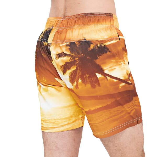 Crosshatch Mens Beach Dream Sunset Swim Shorts