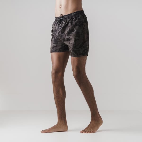 Born Rich Mens Persie Camo Swim Shorts Black Camo XXL