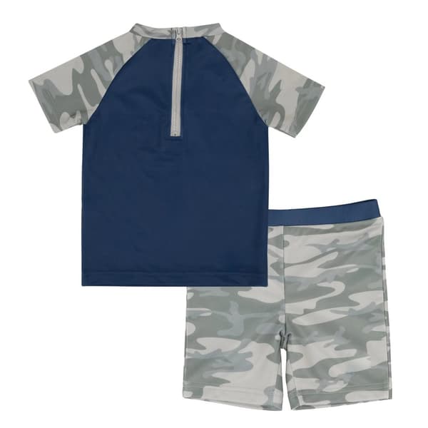 Paw Patrol Boys Camo Two-Piece Swimsuit