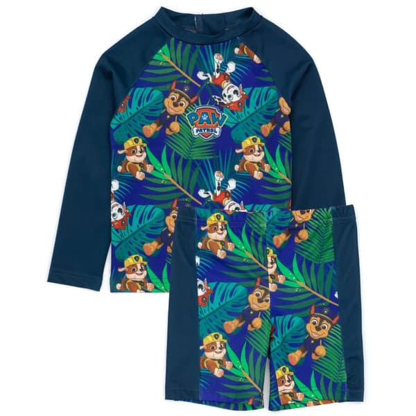 Paw Patrol Badedragt i to dele til baby drenge med figurer