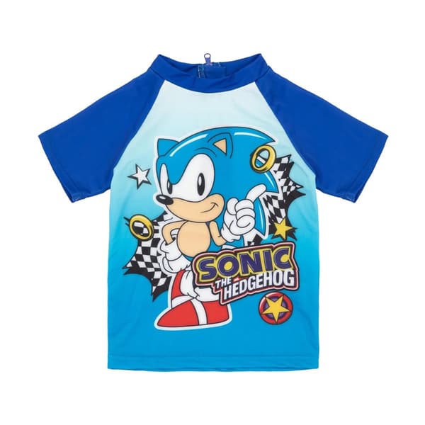 Sonic The Hedgehog Boys Ring Two-Piece Swimsuit