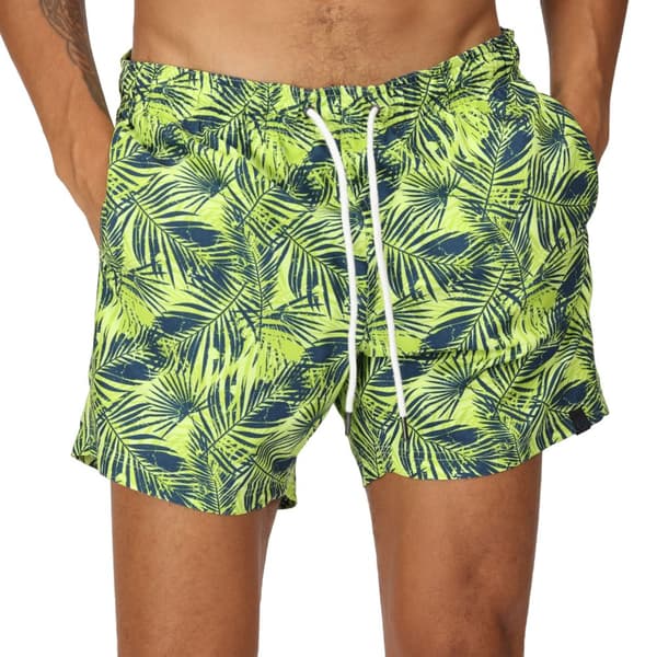 Regatta Mens Loras Palm Print Swim Shorts