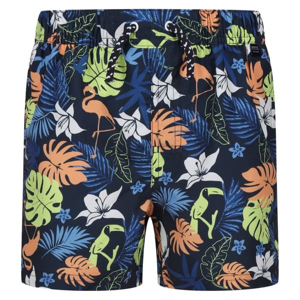 Regatta Childrens/Kids Skander II Tropical Swim Shorts Navy 5-6 Years