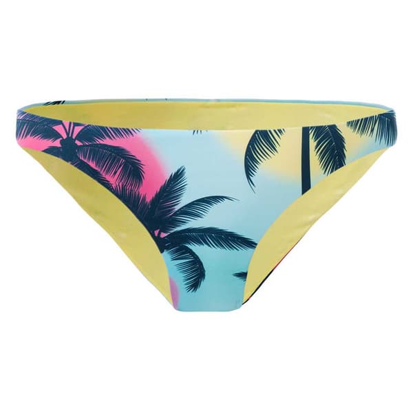Aquawave Girls Rodani Palm Tree Bikini Bottoms Blue/Yellow/Black 11 Years