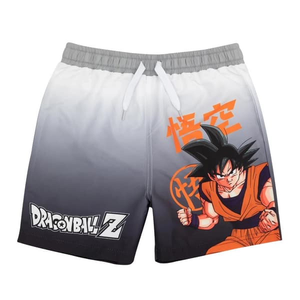 Dragon Ball Z Boys Swim Shorts Black/Orange 13-14 Years