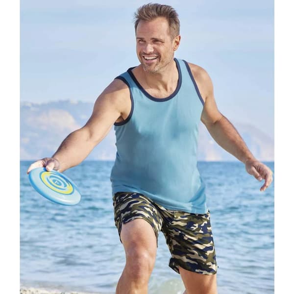 Atlas For Men Camouflage badeshorts til mænd (pakke med 2)