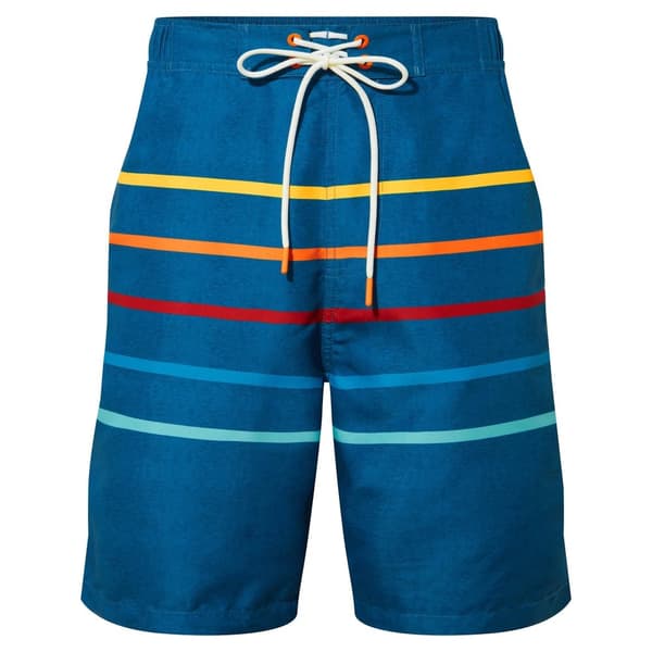TOG24 Mens Colton Stripe Marl Swim Shorts Steel Blue 4XL