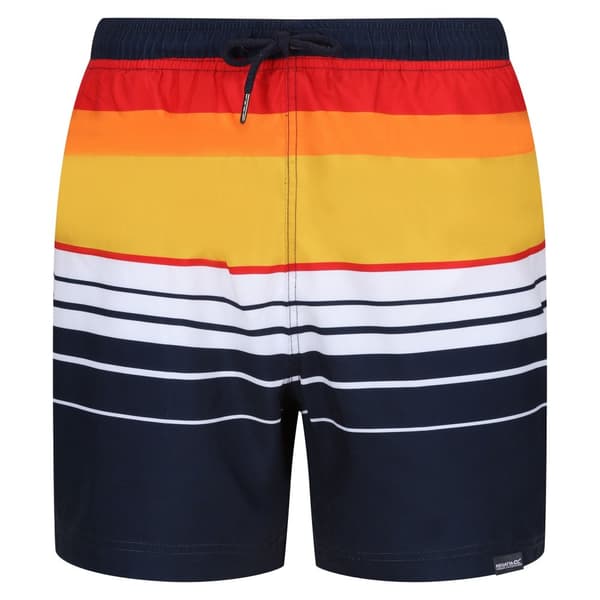 Regatta Mens Loras Striped Swim Shorts