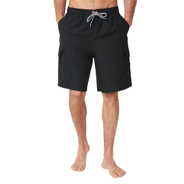 Maine Quick Dry Cargo Pocket Badshorts för herrar Black XXL