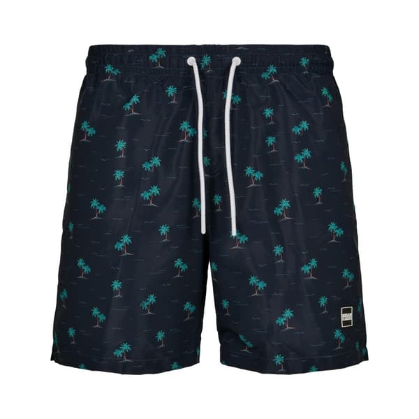 Urban Classics Mönstrade badshorts för herrar