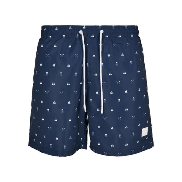 Urban Classics Mönstrade badshorts för herrar