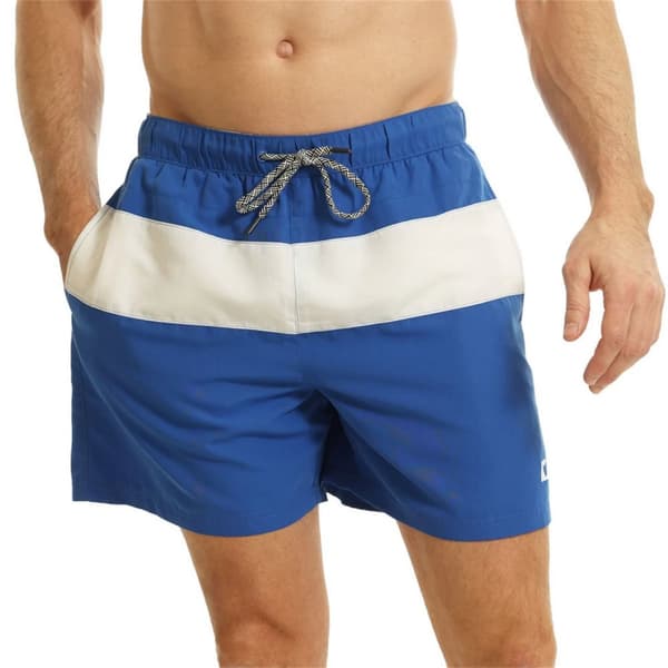 RIPT Essentials Mens Contrast Striped Swim Shorts