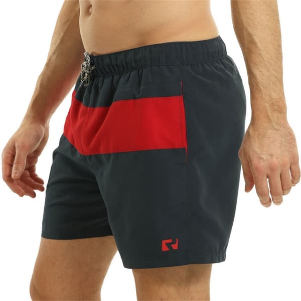 RIPT Essentials Mens Contrast Striped Swim Shorts