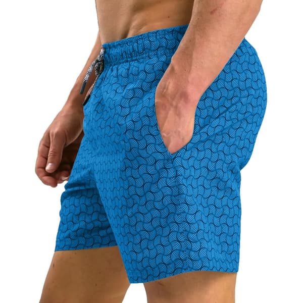 RIPT Essentials Mens Swirl Print Swim Shorts