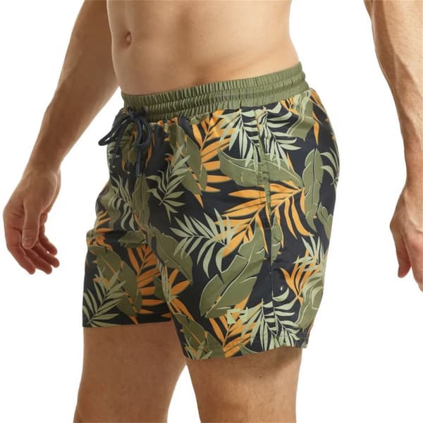 RIPT Essentials Mens Jungle Print Swim Shorts