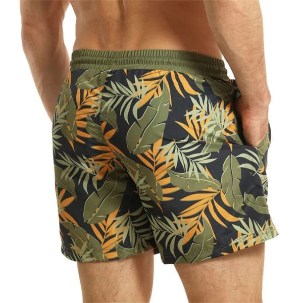 RIPT Essentials Mens Jungle Print Swim Shorts