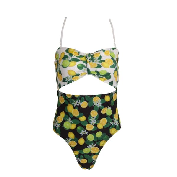 Brave Soul Womens/Ladies Fruit Print Bandeau Swimming Costume