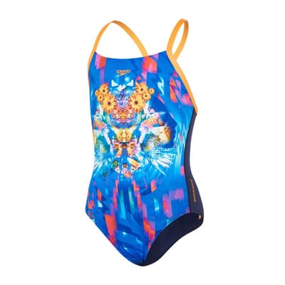 Speedo Girls Dreamscape Fusion Placement One Piece Swimsuit