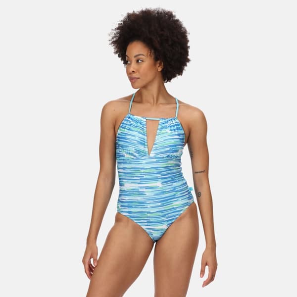 Regatta Womens/Ladies Halliday Brush Stroke One Piece Swimsuit