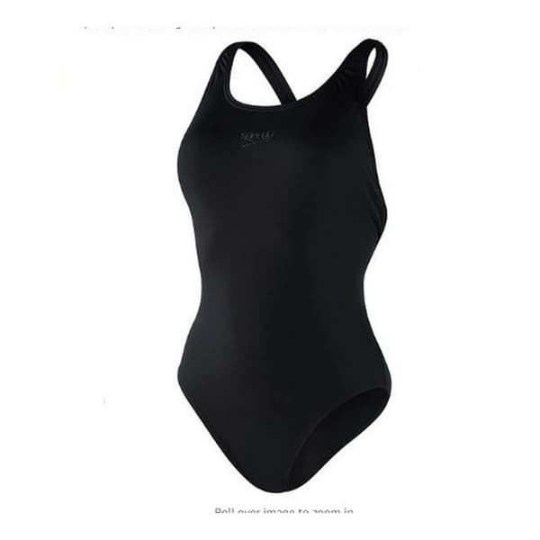 Speedo Womens/Ladies Power Eco Endurance+ One Piece Swimsuit Black 18 UK
