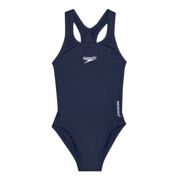 Speedo Medalist Eco Endurance+ One Piece Swimsuit för flickor Navy 13-14 Years