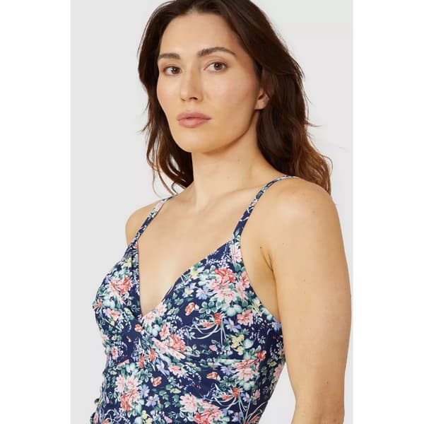 Debenhams Womens/Ladies Floral Twisted One Piece Swimsuit