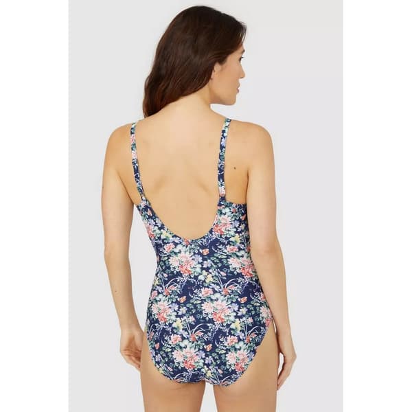 Debenhams Womens/Ladies Floral Twisted One Piece Swimsuit