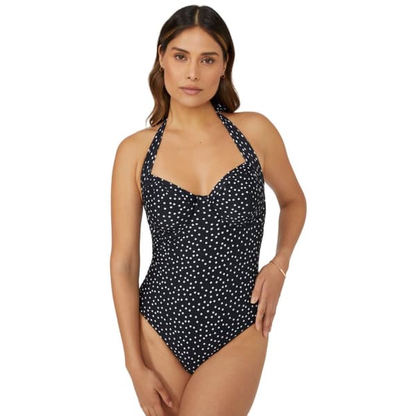 Gorgeous Womens/Ladies Spotted Underwired One Piece Swimsuit