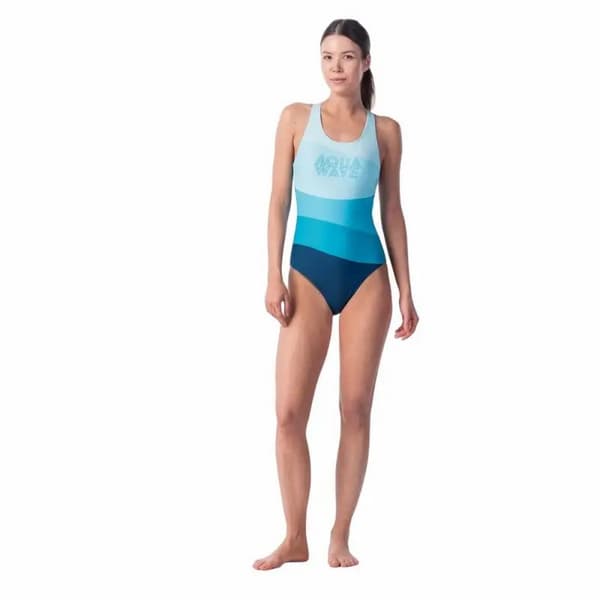 Aquawave Womens/Ladies Salava Wave Pattern One Piece Swimsuit