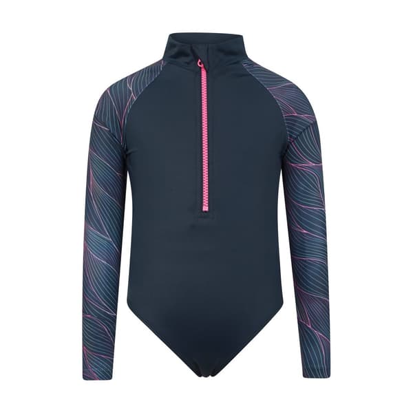 Mountain Warehouse Flickor Mira Lines Rash Guard Baddräkt